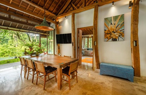 Kutuh Kaja Villa | 4BR Nature Retreat-Pool, Sauna & Jungle Views