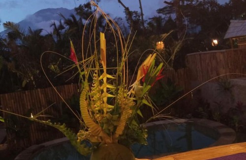 Selat Villa | Raka Rai Bamboo Villa - Private Pool with Mount Agung View