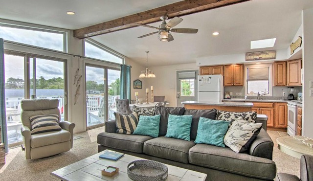 Fenwick Island Home with Canalfront Deck Less Than 1Mi to BCH in Fenwick Island