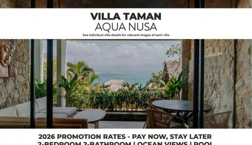 Villa Taman - Two-Bedroom Villa With Private Pool and Ocean View