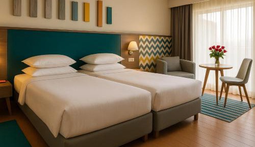 Guest room, 2 Twin/Single Bed(s), City view, Balcony