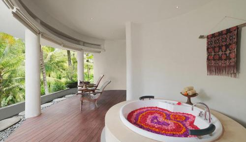 Two Bedroom Rice Terrace Pool Villa with Jacuzzi and Living Room